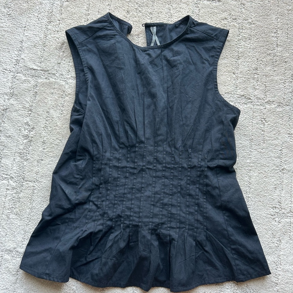 Anthropologie Black Sleeveless Blouse